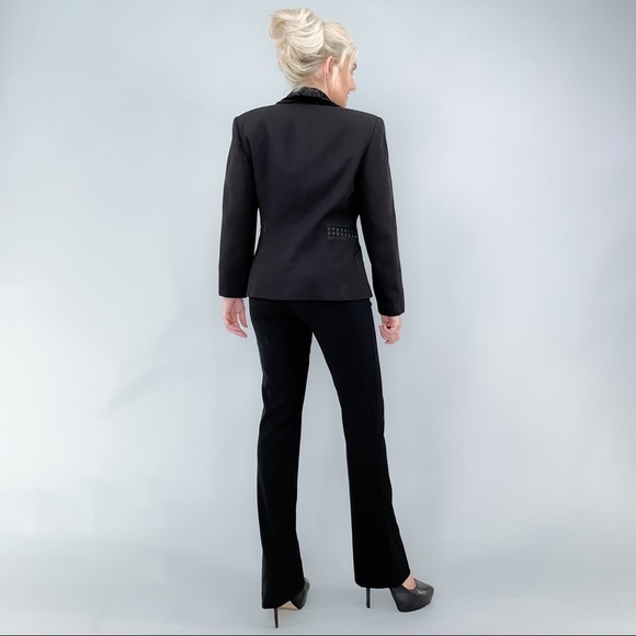 Black Velvet and Rhinestone Blazer - Picture 9 of 16